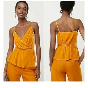 J Crew velvet blouse